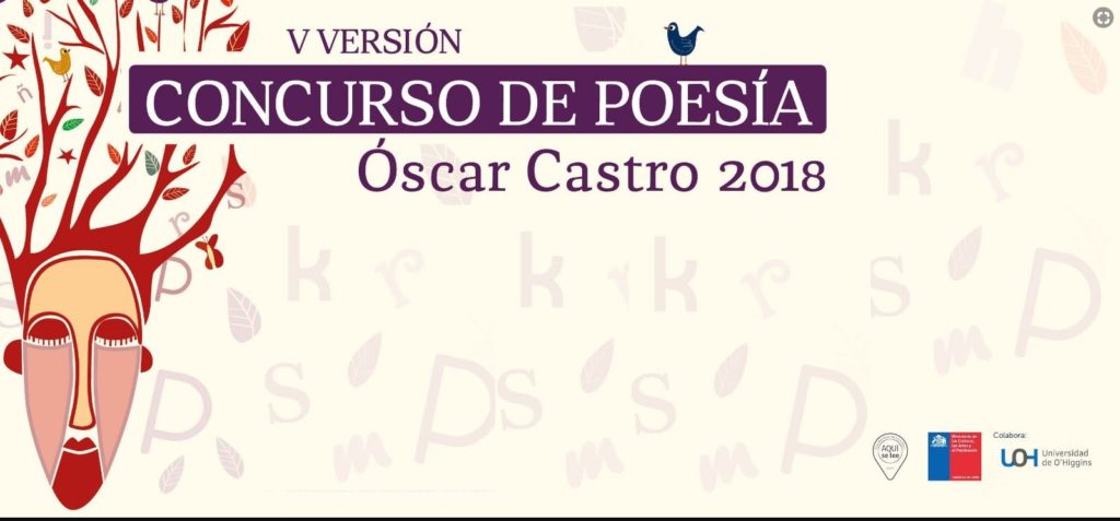 Región de O’Higgins invita a participar de la quinta versión del concurso de poesía Óscar Castro