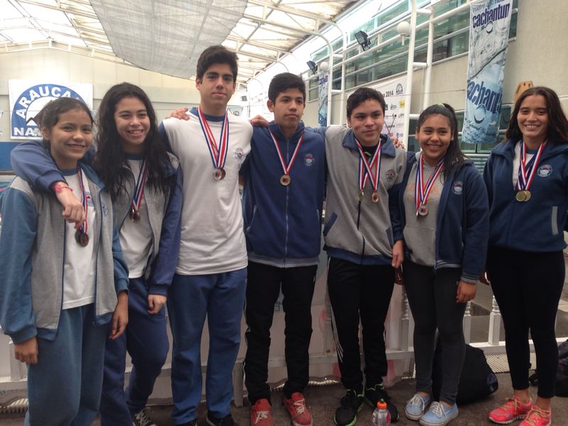 Alumnos en Clasificatorio Nacional Escolar de Natación