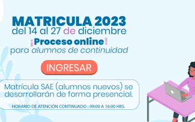 Comenzó el proceso de matrícula 2023 para alumnos antiguos