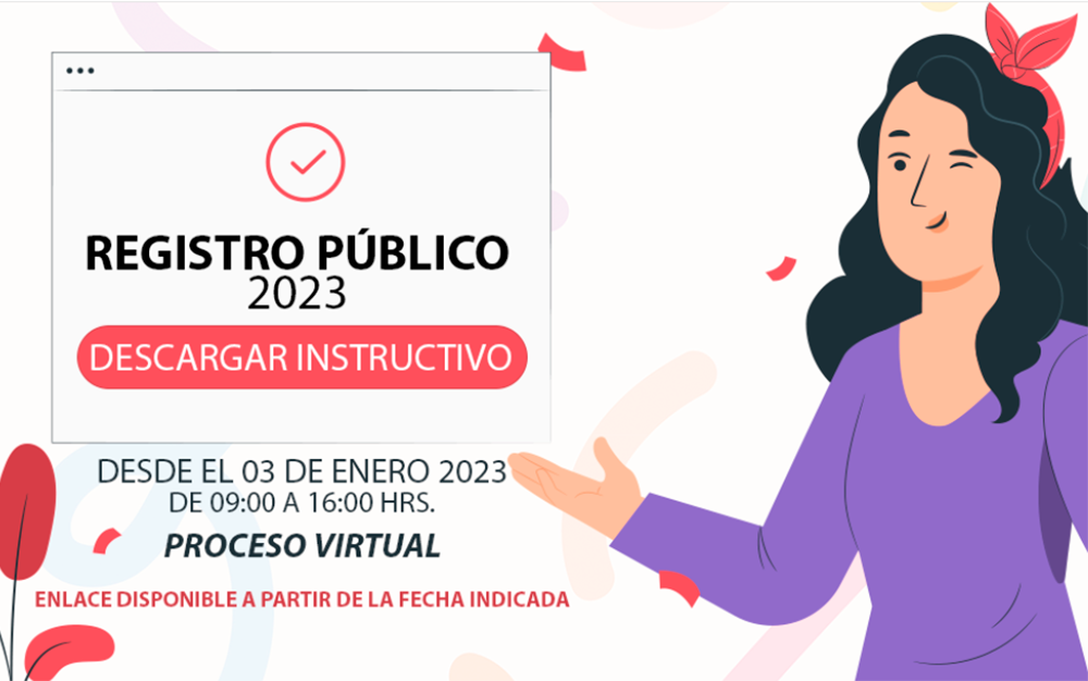 Instructivo para postulación vía Registro Público 2023