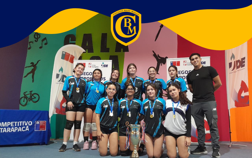 Selección juvenil de vóleibol del Colegio Bajo Molle se corona campeona en los Juegos Deportivos Escolares