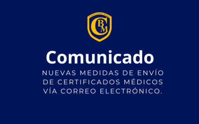 Comunicado: Envío de certificados médicos vía correo electrónico