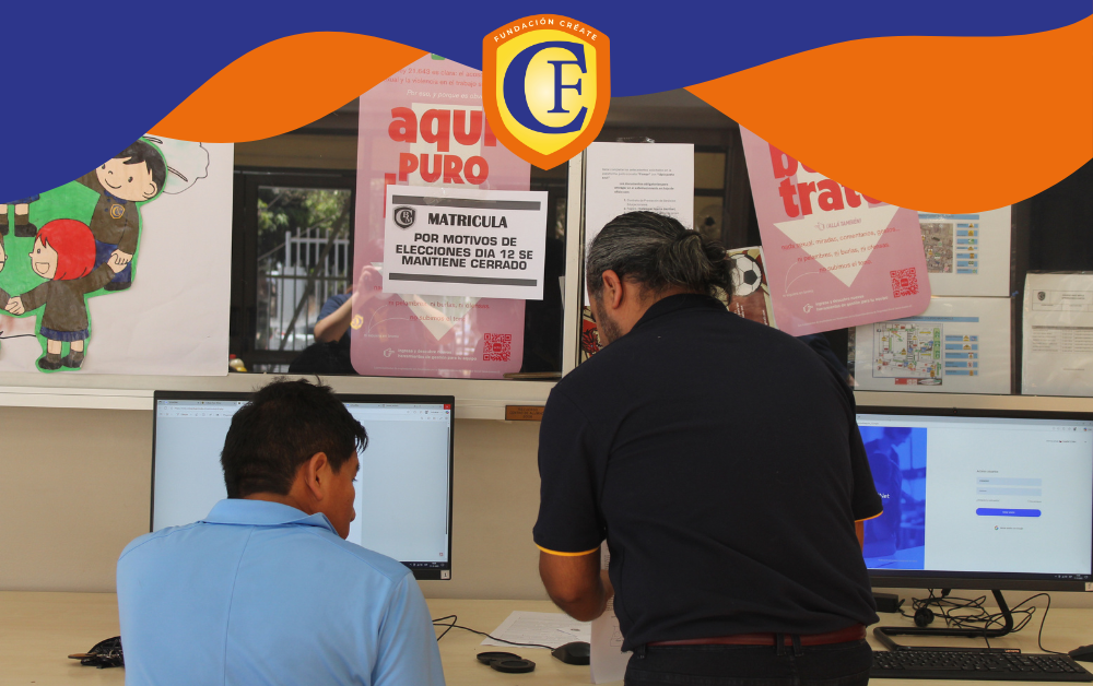 Fundación Créate está llevando a cabo el proceso de matrícula presencial 2026 en colegios Bajo Molle y Bulnes